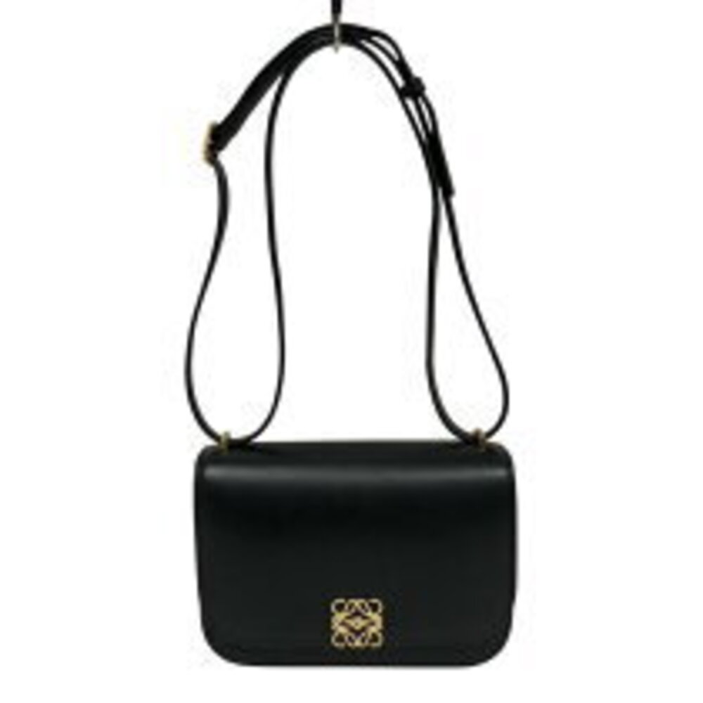 LOEWE Goya Bag Black Silk Calfskin Shoulder